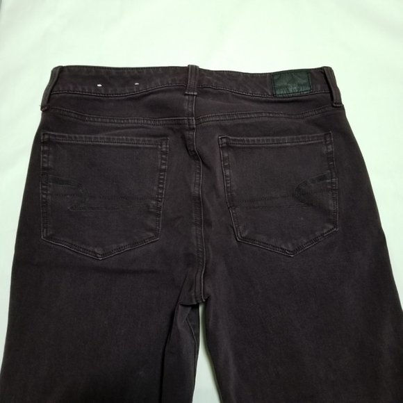 American Eagle Burgundy High Rise Jeggings - Picture 2 of 6